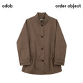 Two-Tone Parka Jacket — Relaxed Silhouette