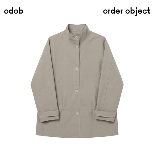 Two-Tone Parka Jacket — Relaxed Silhouette