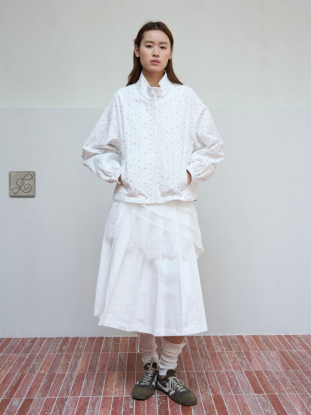 The Floral Jacket — Ivory White