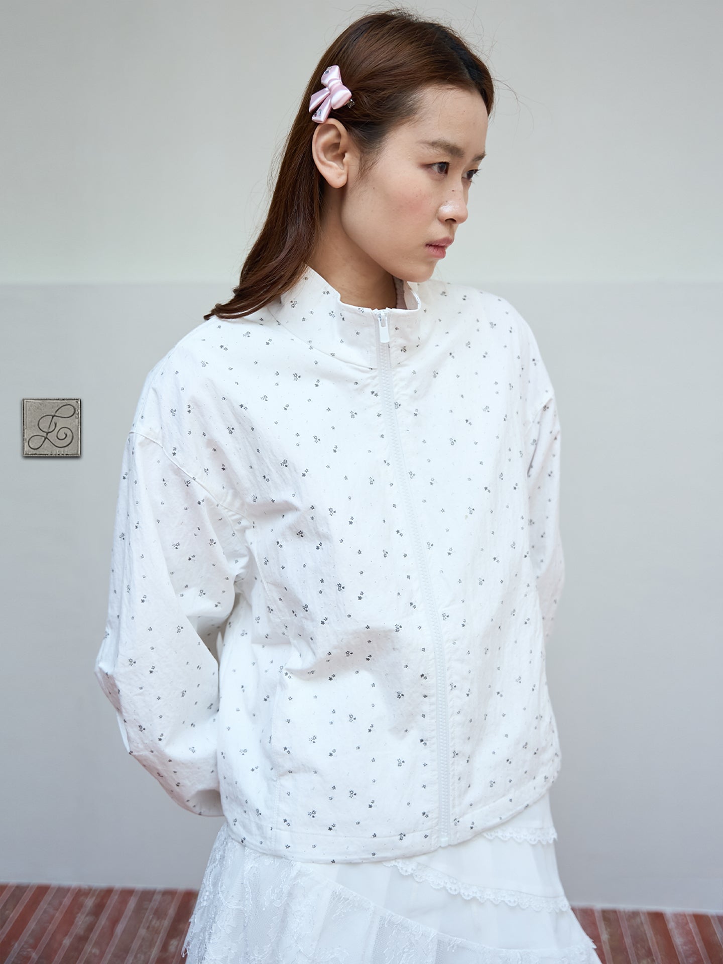 The Floral Jacket — Ivory White