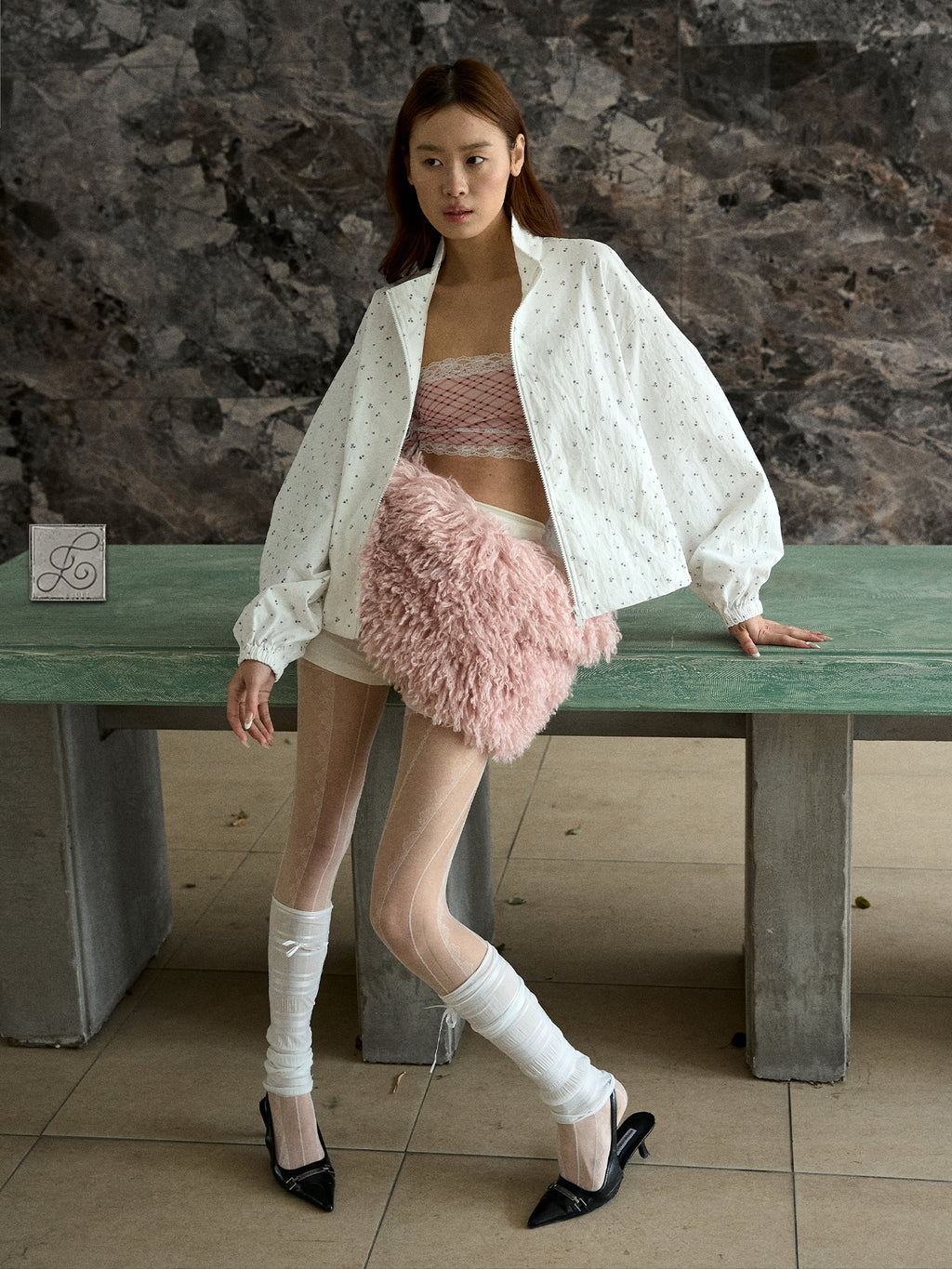 The Floral Jacket — Ivory White