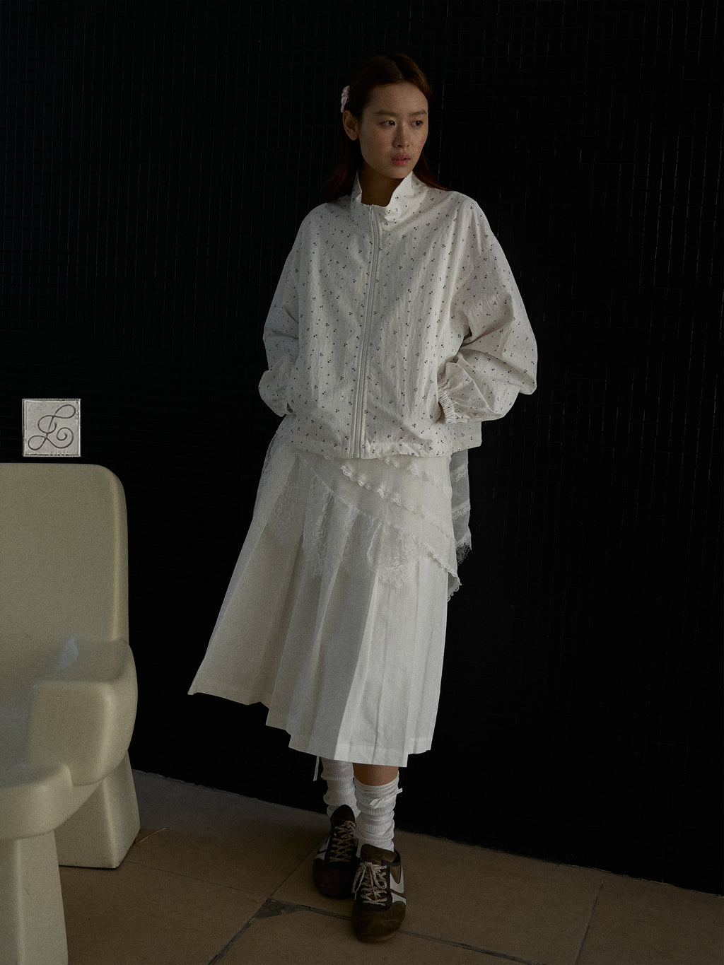 The Floral Jacket — Ivory White